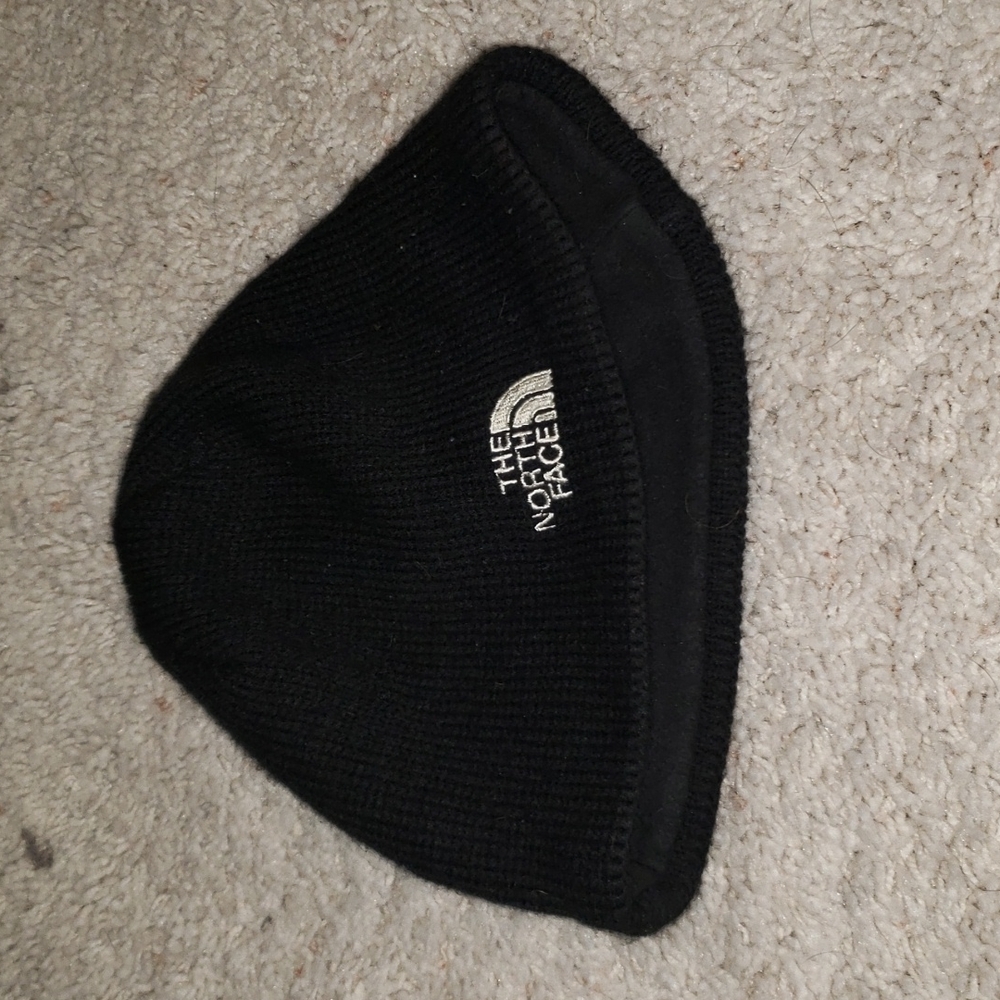 North Face black beanie